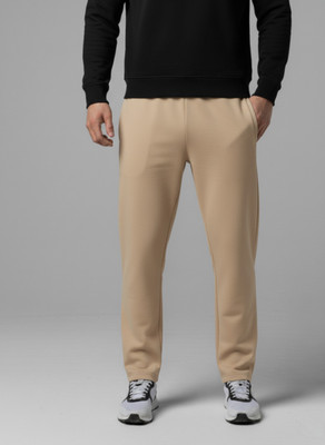 MACK JONNEY Solid Men Beige Track Pants