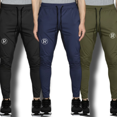 Rafphale Solid Men Multicolor Track Pants
