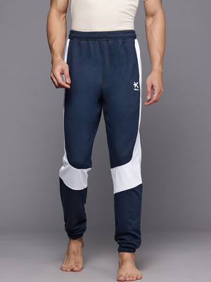HRX by Hrithik Roshan Colorblock Men Blue Track Pants