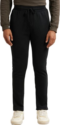 JOCKEY UM53 Super Combed Cotton Rich Fleece Solid Men Black Track Pants