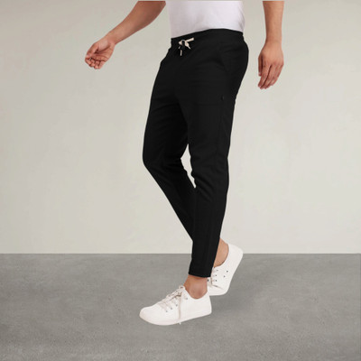 Covetvolo Ent Solid Men Grey Track Pants