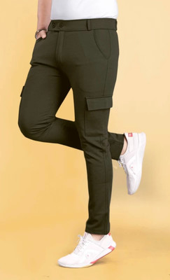 Shakilraza Printed Men Green Track Pants
