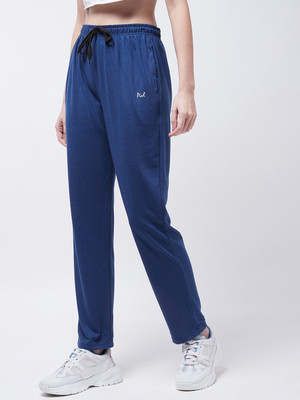 Pivl Solid Women Blue Track Pants