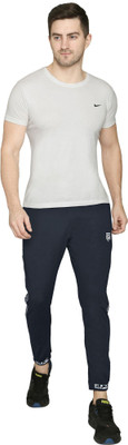 Mindsart Trend Solid, Washed, Self Design Men Black Track Pants