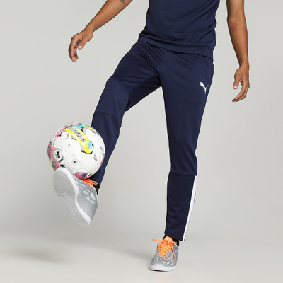 PUMA Solid Men Blue Track Pants