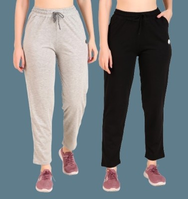 GAA Solid Women Grey, Black Track Pants