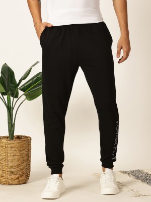 Thomas Scott Solid Men Black Track Pants