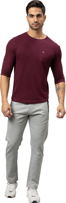 BEING HUMAN Solid Men Grey Track Pants