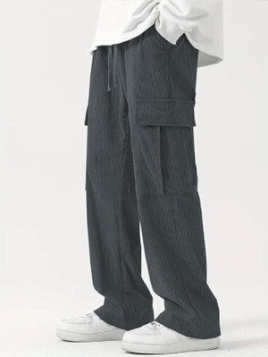 GANPATI CREATION Solid Men Grey Track Pants