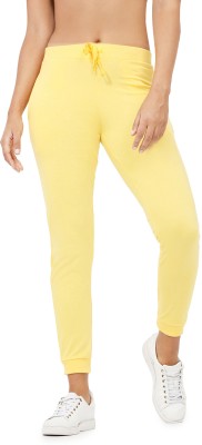 Envie Solid Women Yellow Track Pants