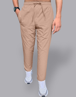 Seirra Solid Men Beige Track Pants