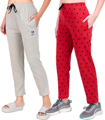 FASHIONHOUSETS Solid, Polka Print Women Multicolor Track Pants