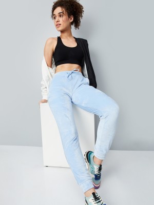 MAX Solid Women Blue Track Pants