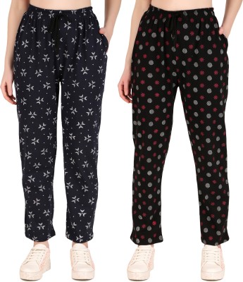 Kiba Retail Printed Women Multicolor Track Pants