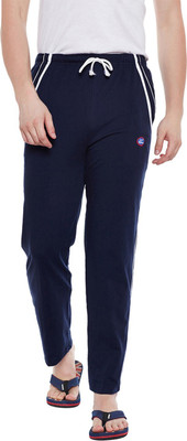 MACK JONNEY Solid Men Dark Blue Track Pants