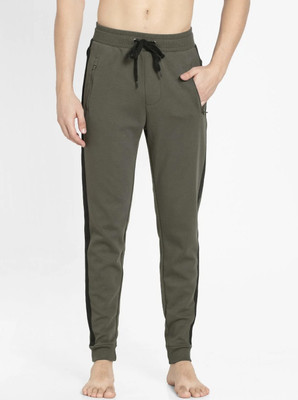 JOCKEY Striped Men Dark Green Track Pants