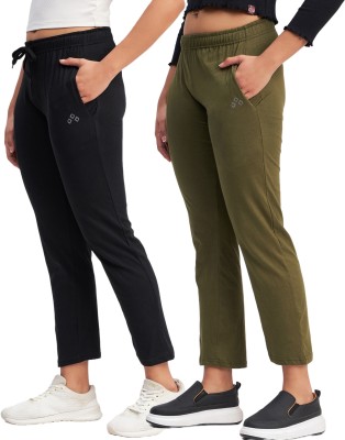 Ds Fashion Solid Women Black, Green Track Pants