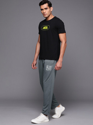 HRX by Hrithik Roshan Printed Men Grey Track Pants