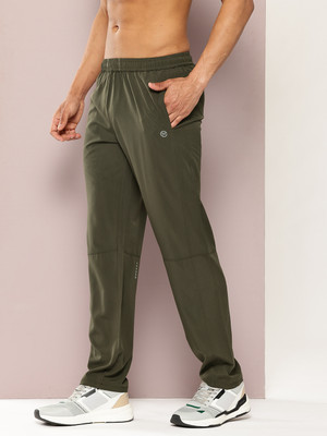 Turnfit Solid Men Olive Track Pants