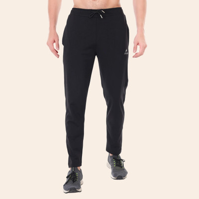 Jaxcion Solid Men Black Track Pants