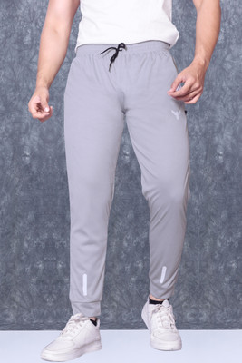 ZEEMBOOLI Printed Men Grey Track Pants