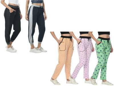 IndiWeaves Printed Women Multicolor Track Pants