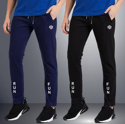 FLYZEN Self Design Men Multicolor Track Pants