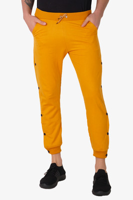 MindsArt Solid Men Beige Track Pants