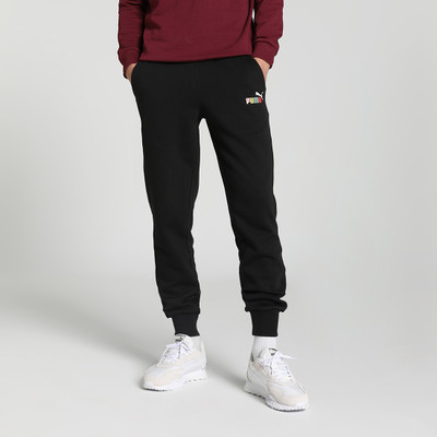 PUMA Printed Men Black Track Pants