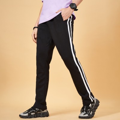 YU by Pantaloons Solid Men Black Track Pants