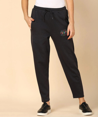 Alan Jones Printed Women Grey Track Pants