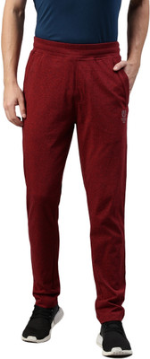 VAN HEUSEN Solid Men Maroon Track Pants
