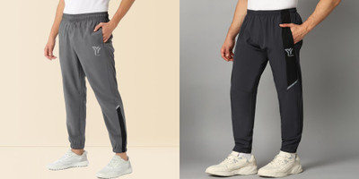 YUNEK Striped Men Multicolor Track Pants