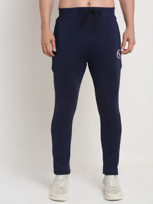 Purely Nature Solid Men Dark Blue Track Pants