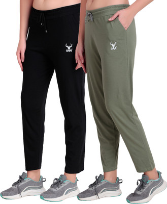 SEAPRINT Printed Women Black, Green Track Pants