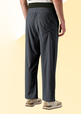 INDICLUB Solid Men Grey Track Pants
