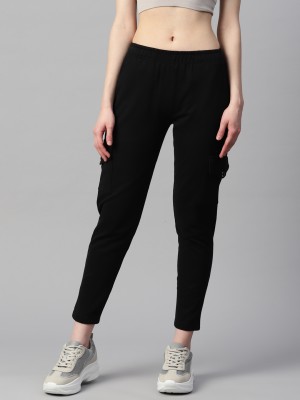 LAABHA Solid Women Black Track Pants