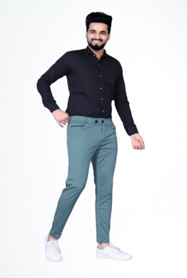 Nitya TrackP Solid Men Blue Track Pants