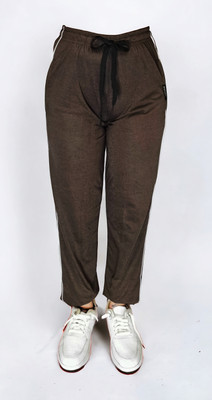 Mitalifootwear Colorblock Men Brown Track Pants