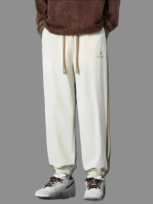 UZARSTYLE Striped Men Beige Track Pants