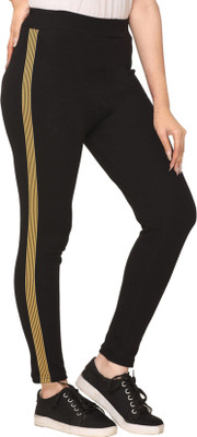 HouseOfCommon Printed Women Black Track Pants