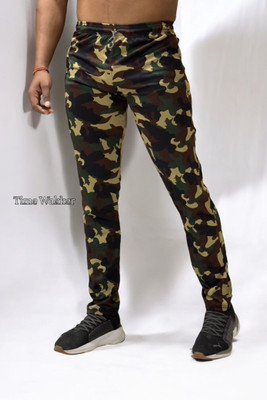 Time Wakker Printed Men Brown Track Pants