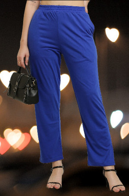 CANIDAE Solid Women Blue Track Pants
