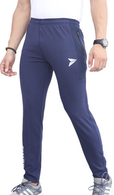 Fitinc Solid Men Blue Track Pants