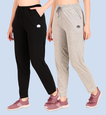 GAA Solid, Printed Women Black, Grey Track Pants
