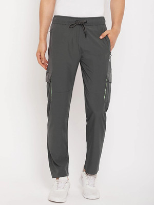 DUKE Solid Men Grey Track Pants