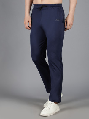 Waylene Solid Men Dark Blue Track Pants