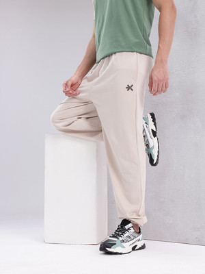 HRX by Hrithik Roshan Solid Men Beige Track Pants
