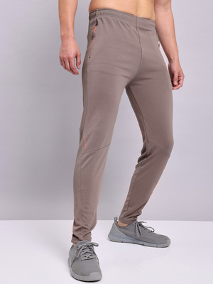TECHNOSPORT Solid Men Brown Track Pants