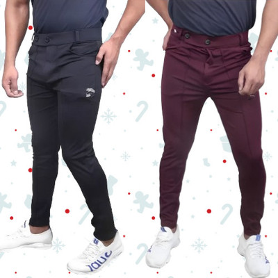 ACE SPORTS Solid Men Multicolor Track Pants
